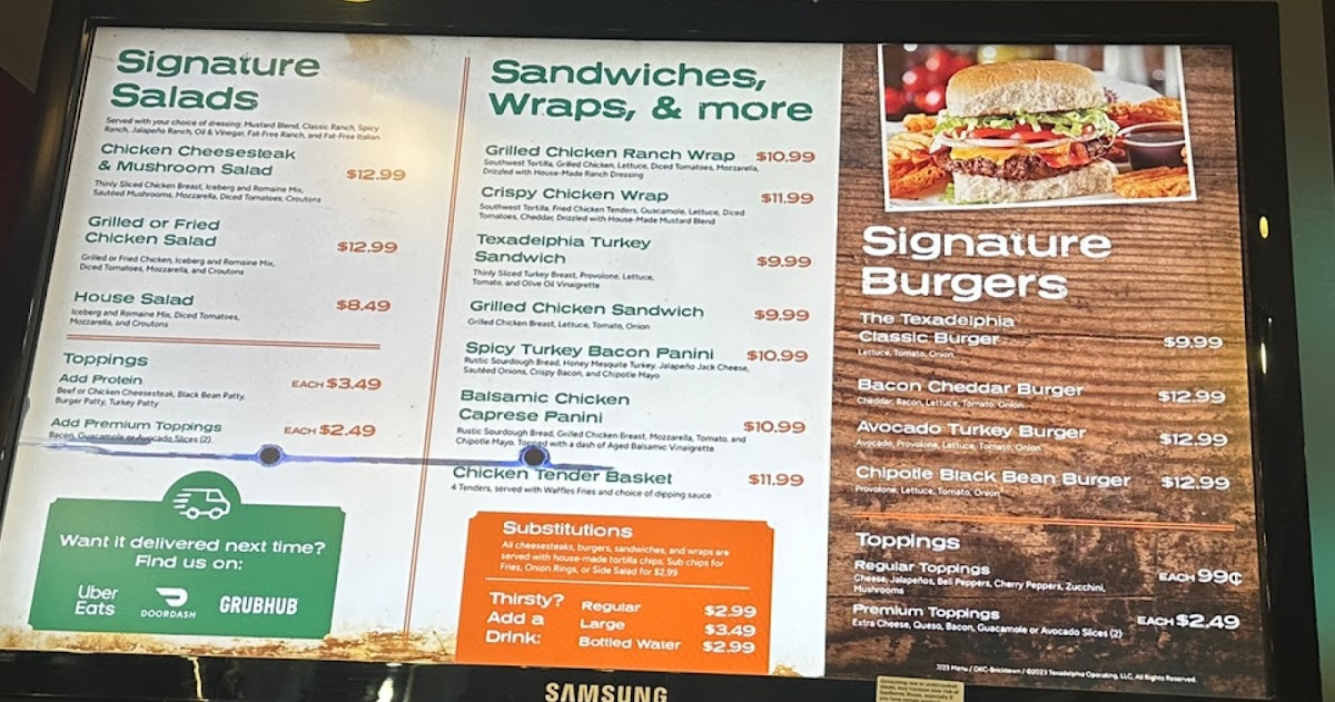 Texadelphia Menu - Image 2