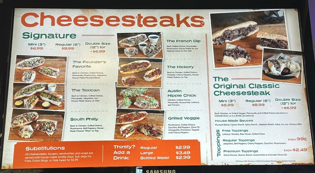Texadelphia Menu - Image 3