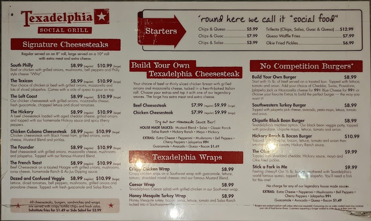 Texadelphia Menu - Image 6